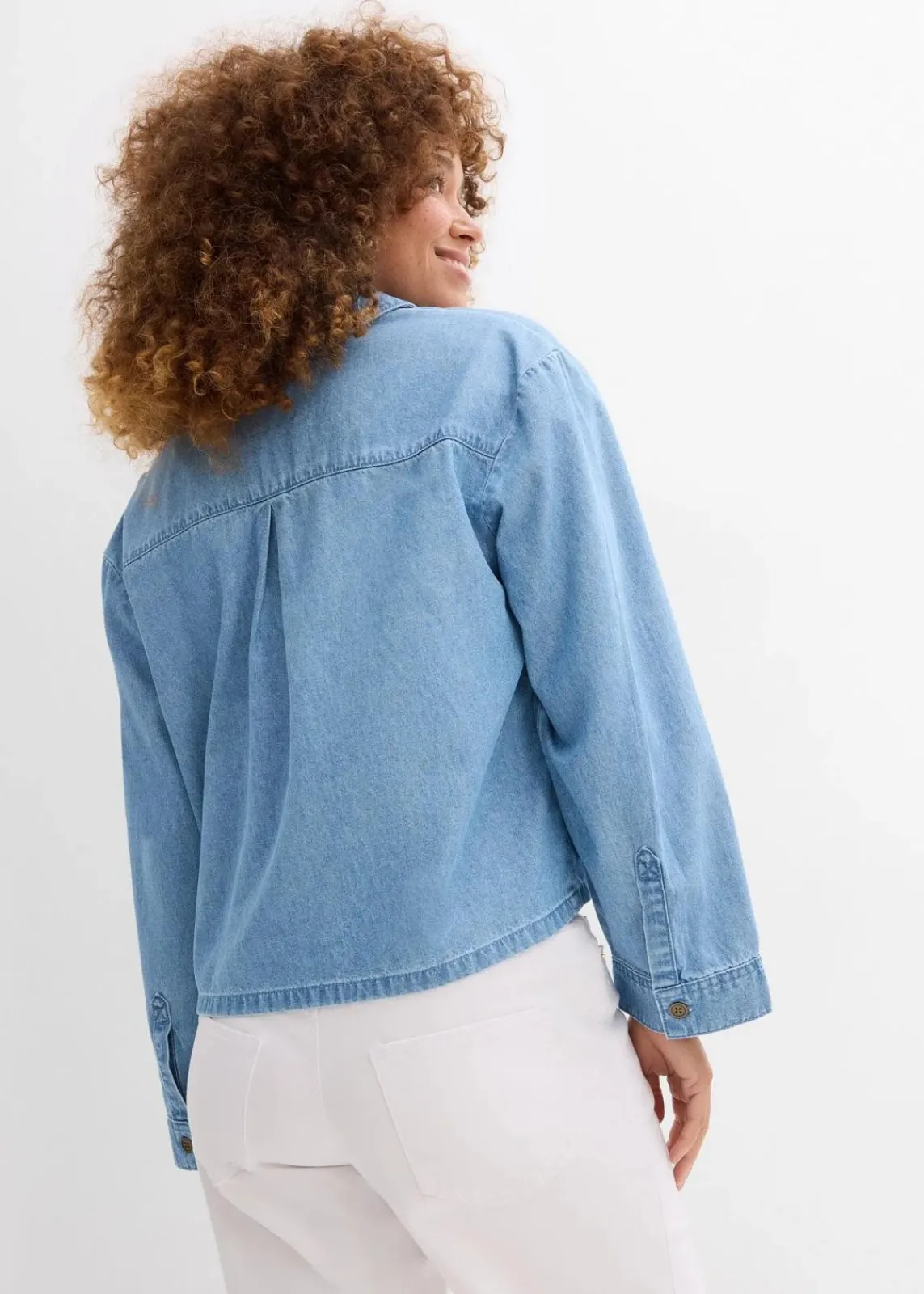 bonprix Bekleidung·Jacken & Mäntel|Blusen & Tuniken^Jeans-Tunika eisblau denim