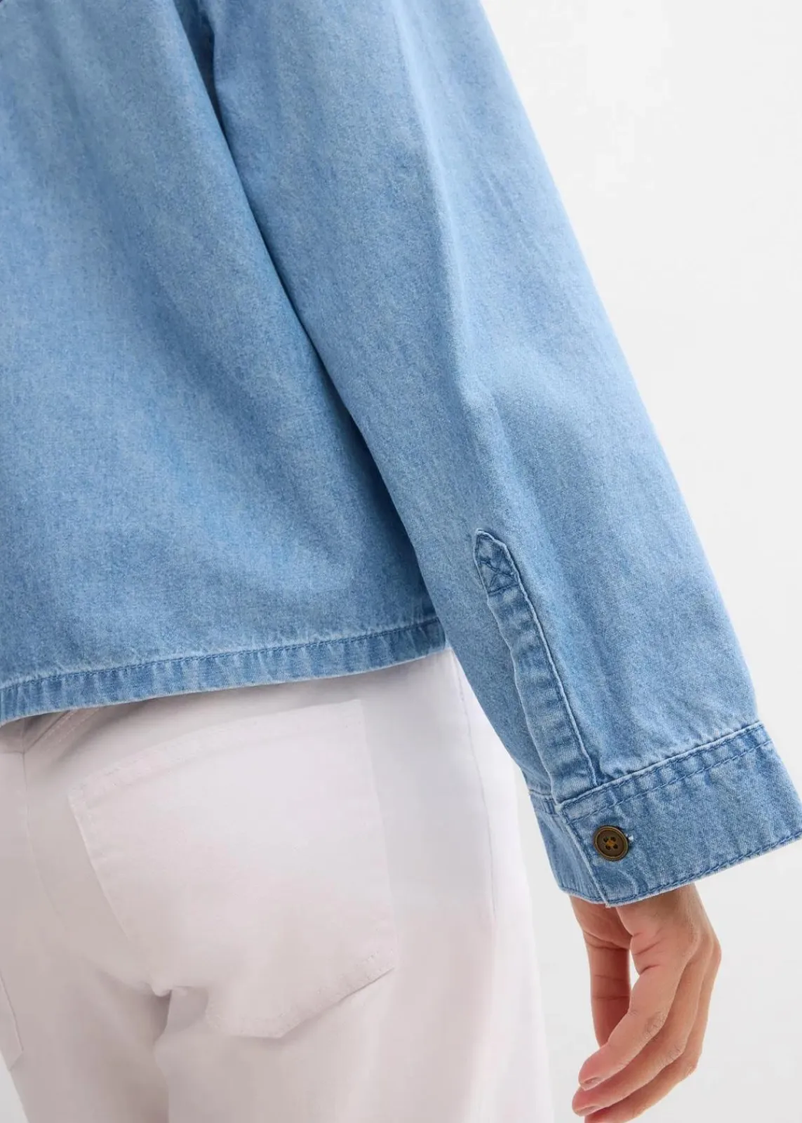 bonprix Bekleidung·Jacken & Mäntel|Blusen & Tuniken^Jeans-Tunika eisblau denim