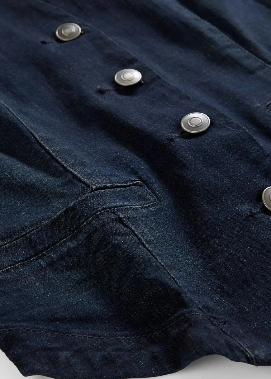 bonprix Bekleidung·Hosen|Jacken & Mäntel^Jeansweste dunkelblau denim used