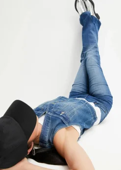 bonprix Bekleidung·Hosen|Jacken & Mäntel^Jeansweste mit Stretch blau denim used