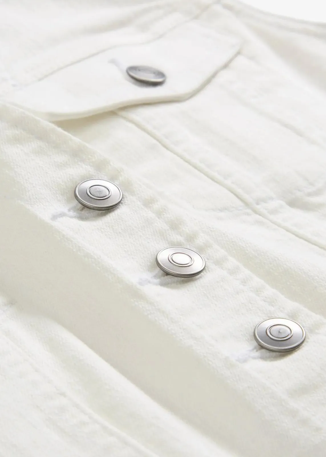 bonprix Jacken & Mäntel|Bekleidung·Hosen^Jeansweste mit Stretch weiß denim