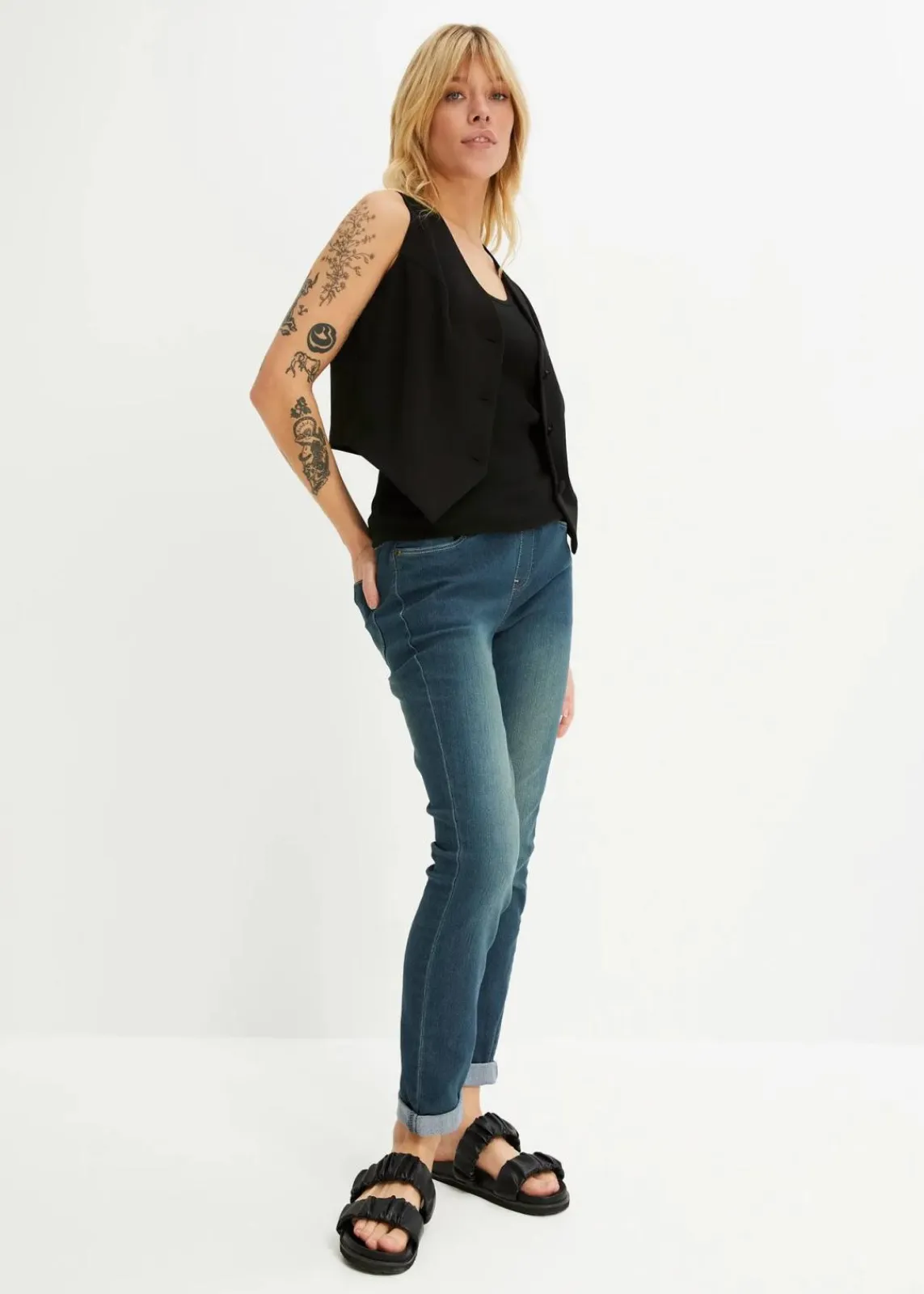 bonprix Jeans|Bekleidung·Shirts & Tops^Jeggings dirty denim