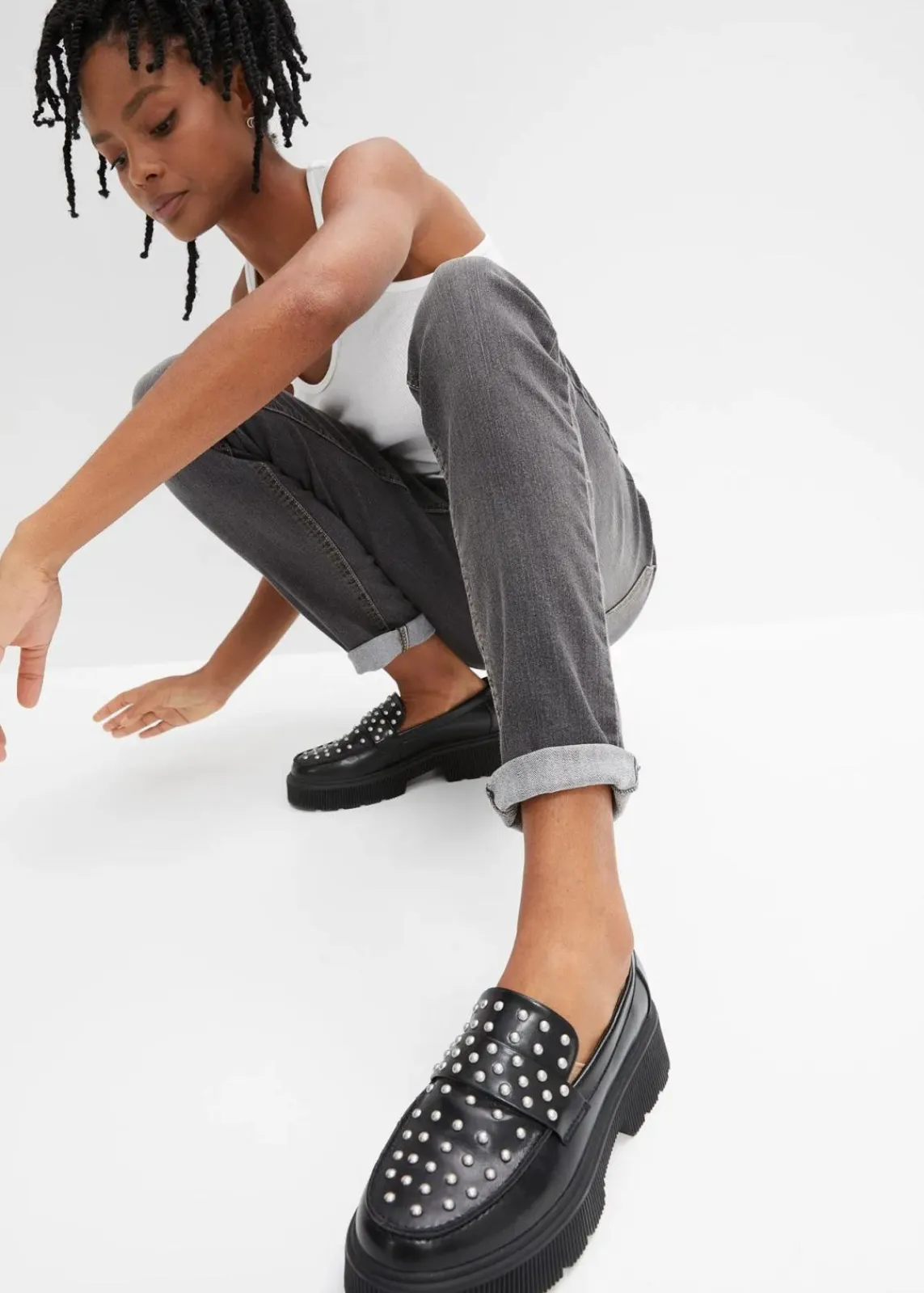 bonprix Bekleidung·Shirts & Tops|Jeans^Jeggings schwarz denim