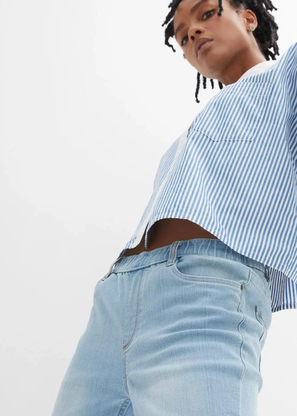 bonprix Jeans|Bekleidung·Shirts & Tops^Jeggings mittelblau denim