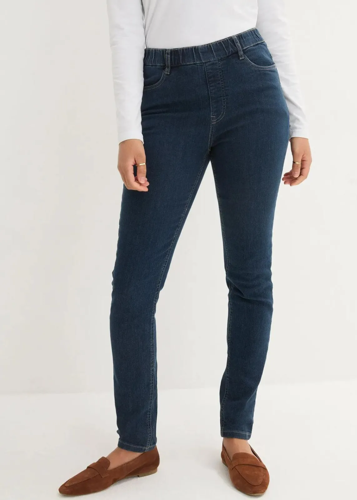 bonprix Bekleidung·Shirts & Tops|Jeans^Jeggings High Waist, Bequembund nachtblau denim