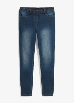 bonprix Kurzgrößen|Bekleidung·Shirts & Tops^Jeggings Mid Waist, Bequembund nachtblau denim