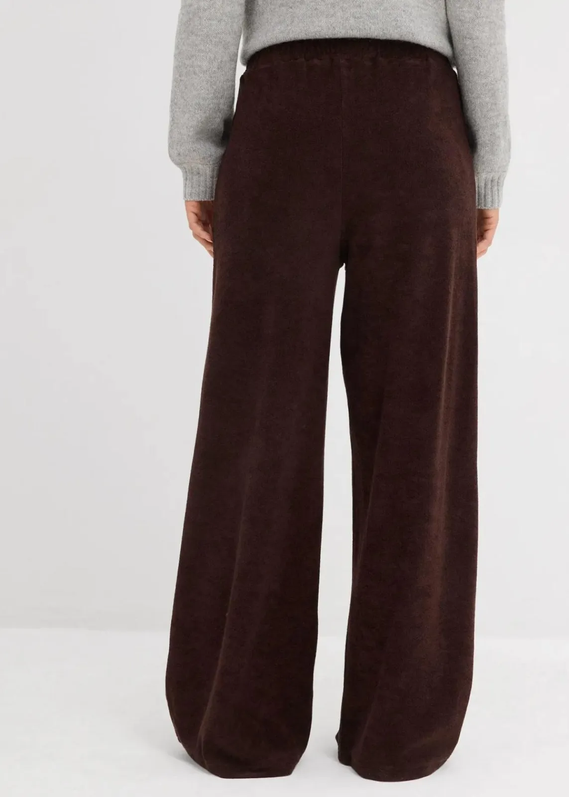 bonprix Bekleidung·Röcke|Bekleidung·Kleider^Jersey Frottee-Hose dunkelbraun