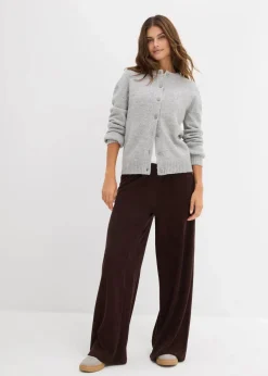 bonprix Bekleidung·Röcke|Bekleidung·Kleider^Jersey Frottee-Hose dunkelbraun