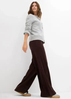 bonprix Bekleidung·Röcke|Bekleidung·Kleider^Jersey Frottee-Hose dunkelbraun