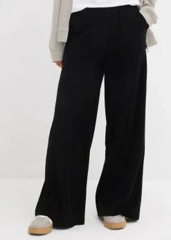 bonprix Hosen|Basics^Jersey Frottee-Hose schwarz