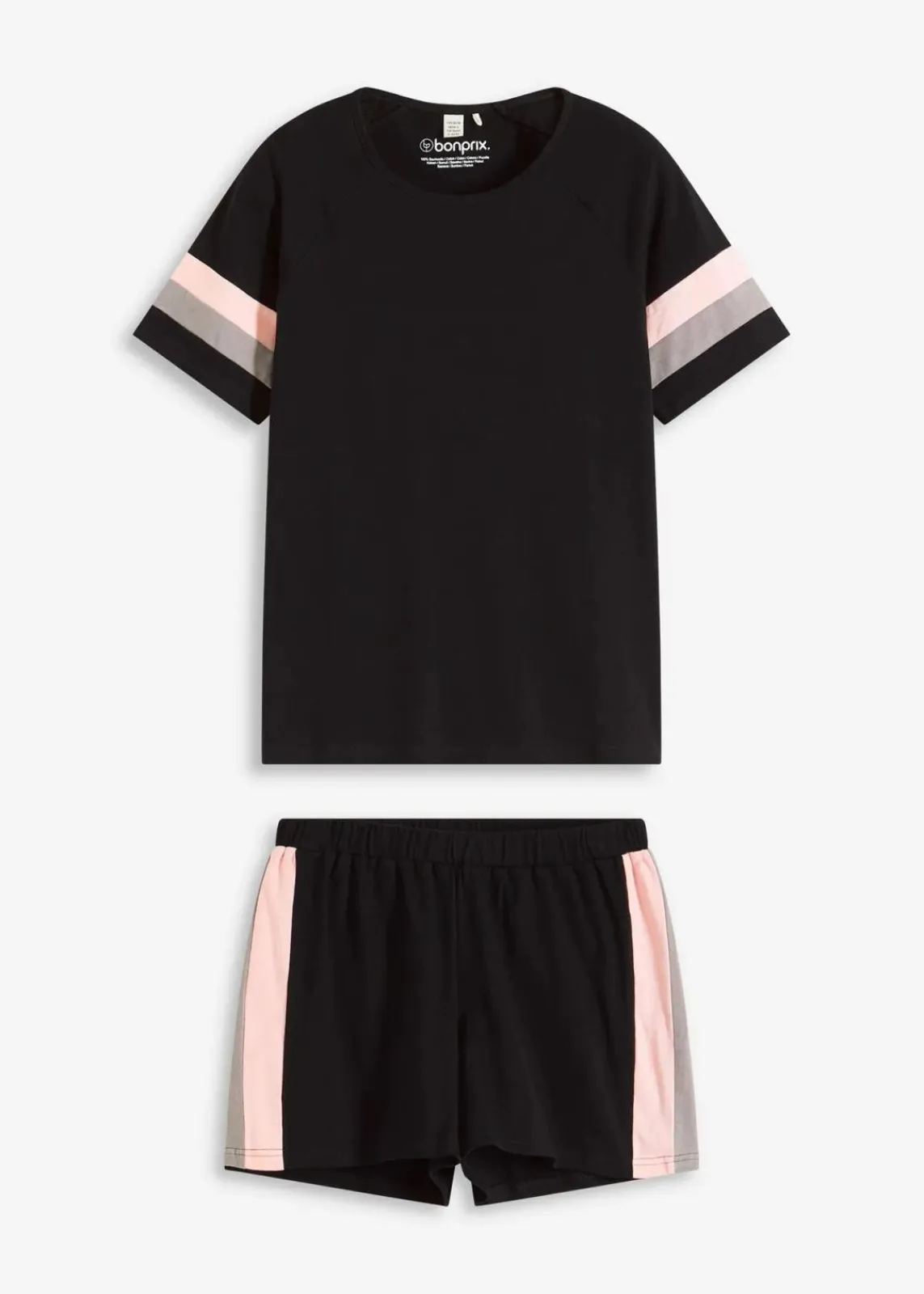 bonprix Wäsche·Nachtwäsche^Jersey Shorty aus reiner Baumwolle schwarz