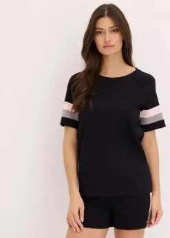 bonprix Wäsche·Nachtwäsche^Jersey Shorty aus reiner Baumwolle schwarz
