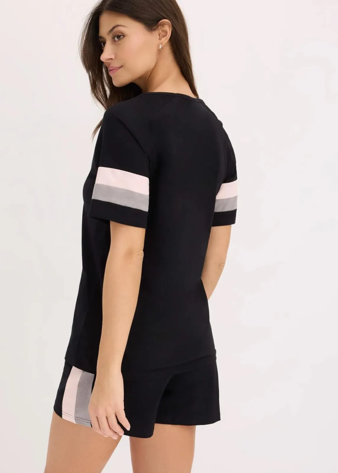 bonprix Wäsche·Nachtwäsche^Jersey Shorty aus reiner Baumwolle schwarz