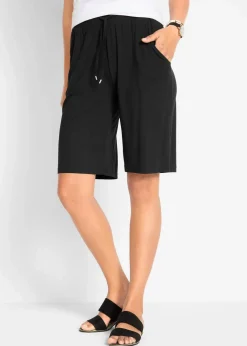 bonprix Bekleidung·Outdoorbekleidung|Bekleidung·Kleider^Jersey-Bermuda schwarz