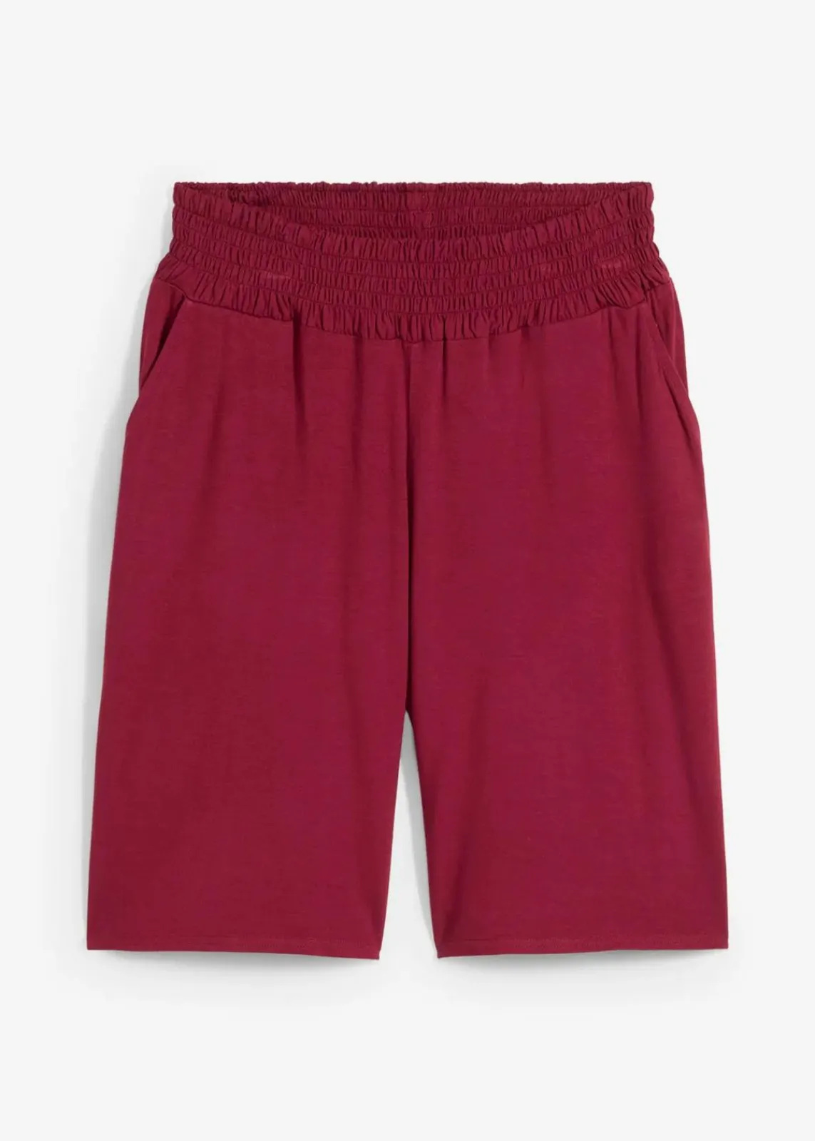 bonprix Nachhaltigere Materialien|Hosen^Jersey-Bermuda aus Viskose-Mix rhododendronrot