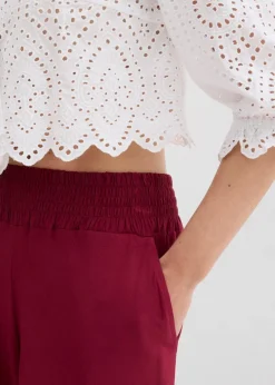 bonprix Nachhaltigere Materialien|Hosen^Jersey-Bermuda aus Viskose-Mix rhododendronrot