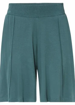 bonprix Nachhaltigere Materialien|Hosen^Jersey-Bermuda mit Bequembund graugrün