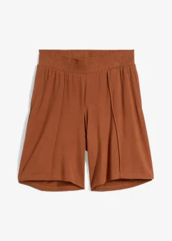 bonprix Bekleidung·Outdoorbekleidung|Bekleidung·Kleider^Jersey-Bermuda mit Bequembund ziegelbraun