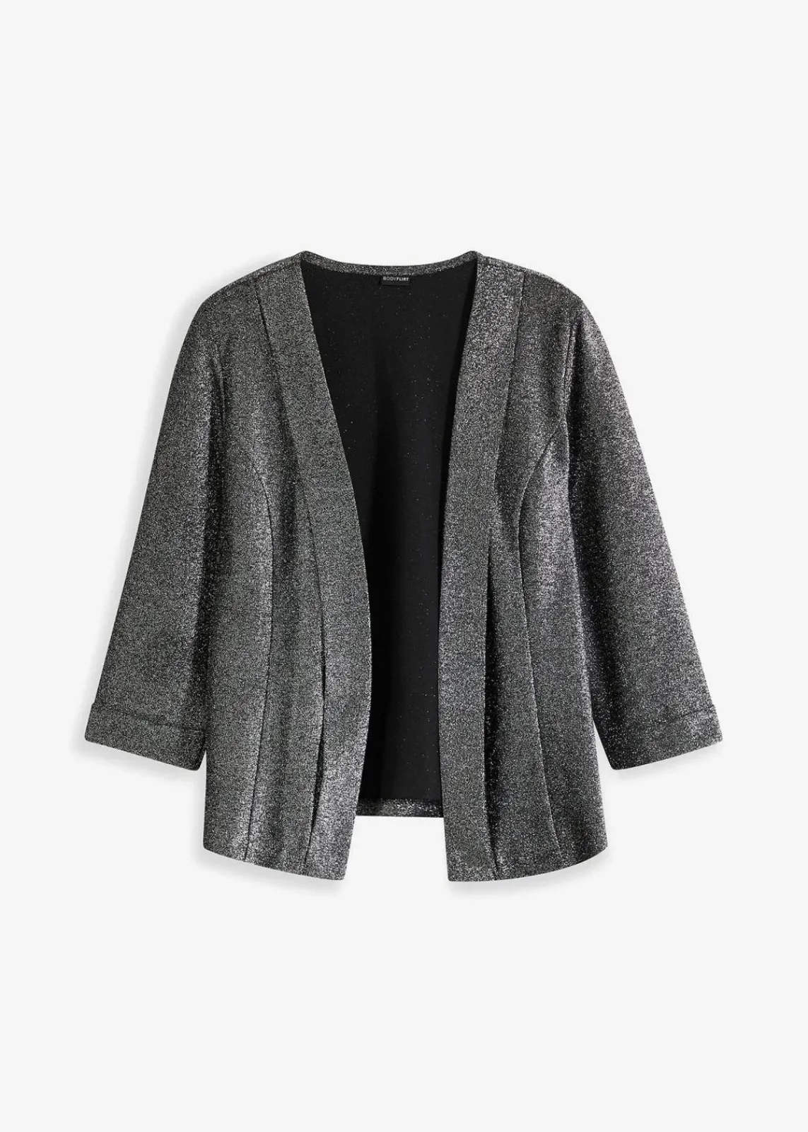 bonprix Bekleidung·Basics|Blazer^Jersey-Blazer schwarz/silber