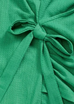 bonprix Shirts & Tops^Jerseycrepe-Shirt in Wickeloptik edelsteingrün