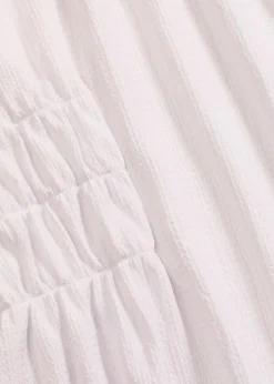 bonprix Shirts & Tops^Jerseycrepe-Shirt mit Smock weiß