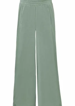 bonprix Hosen|Bekleidung·Kleider^Jersey-Culotte mit weitem Bein rauchgrün