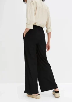 bonprix Bekleidung·Kleider|Hosen^Jersey-Hose schwarz