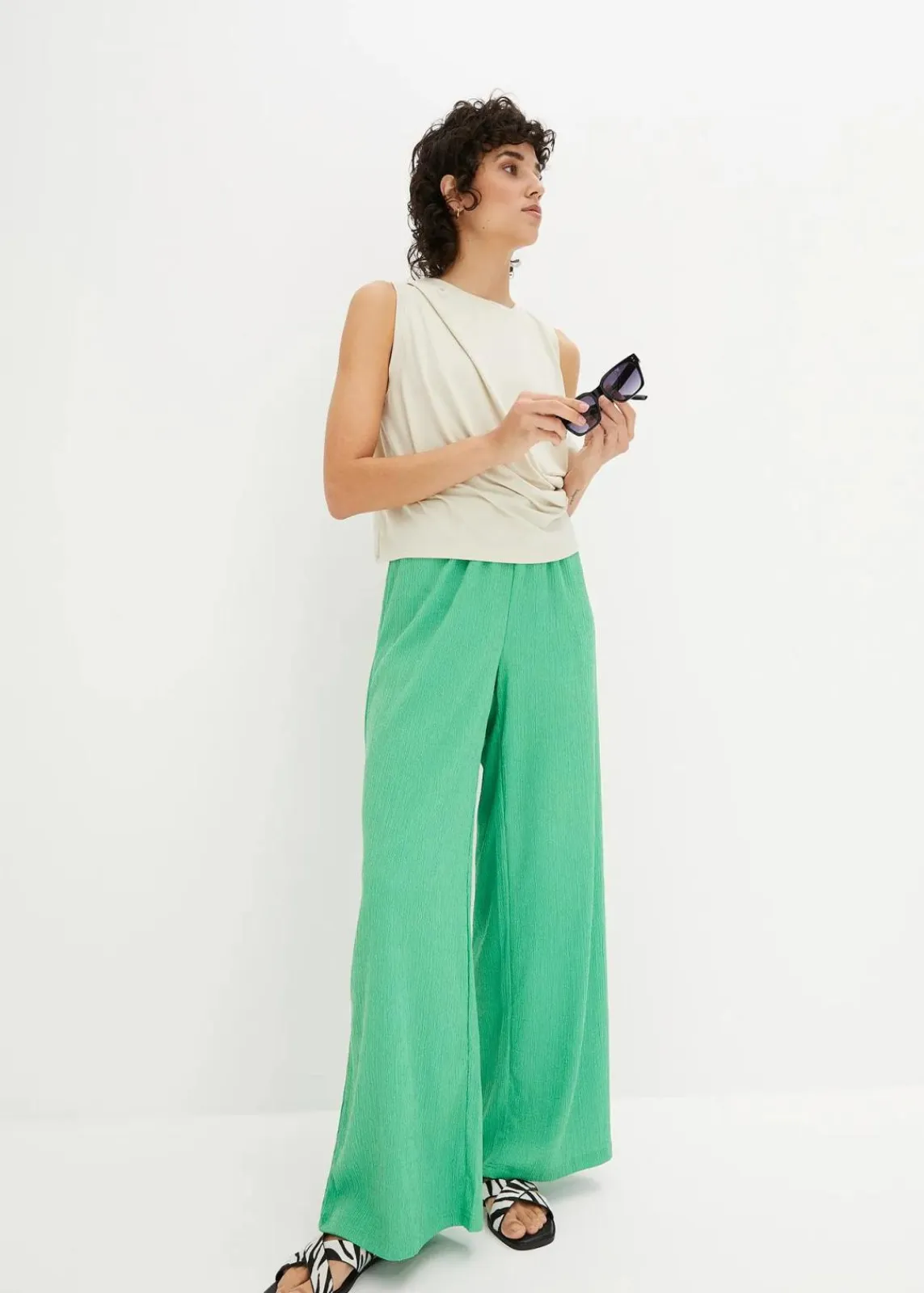 bonprix Nachhaltigere Materialien|Hosen^Jersey-Hose opalgrün