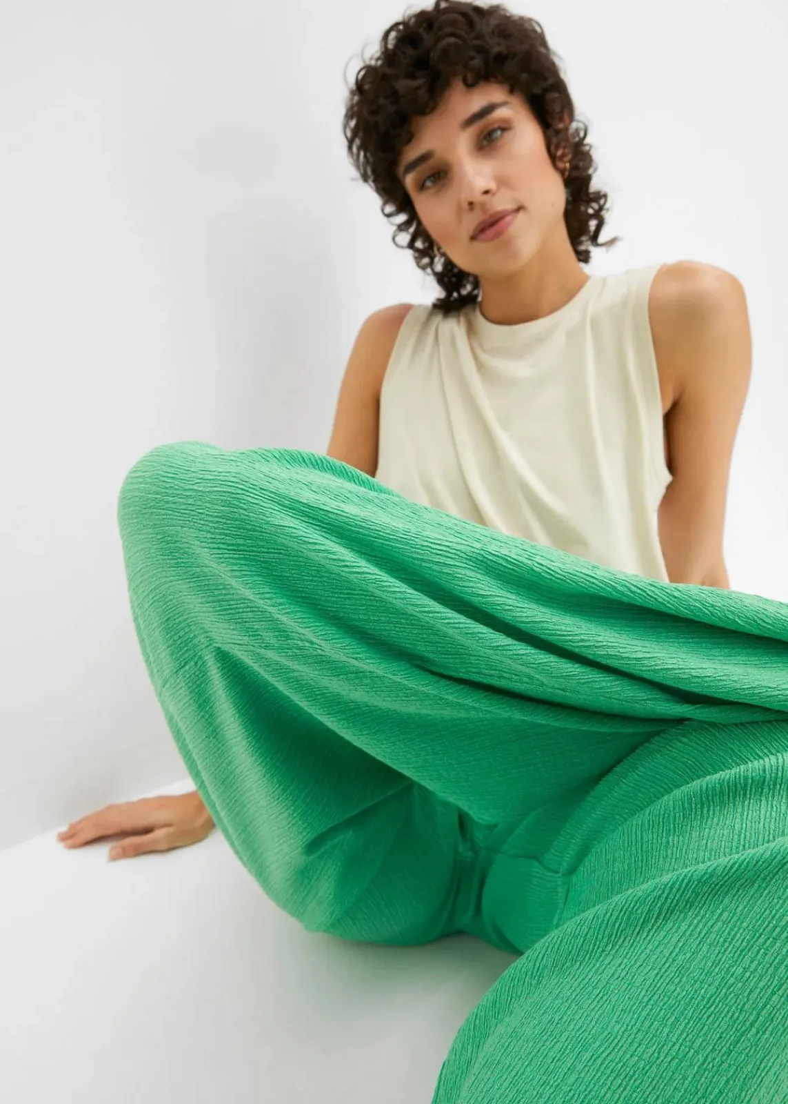 bonprix Nachhaltigere Materialien|Hosen^Jersey-Hose opalgrün