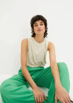 bonprix Nachhaltigere Materialien|Hosen^Jersey-Hose opalgrün