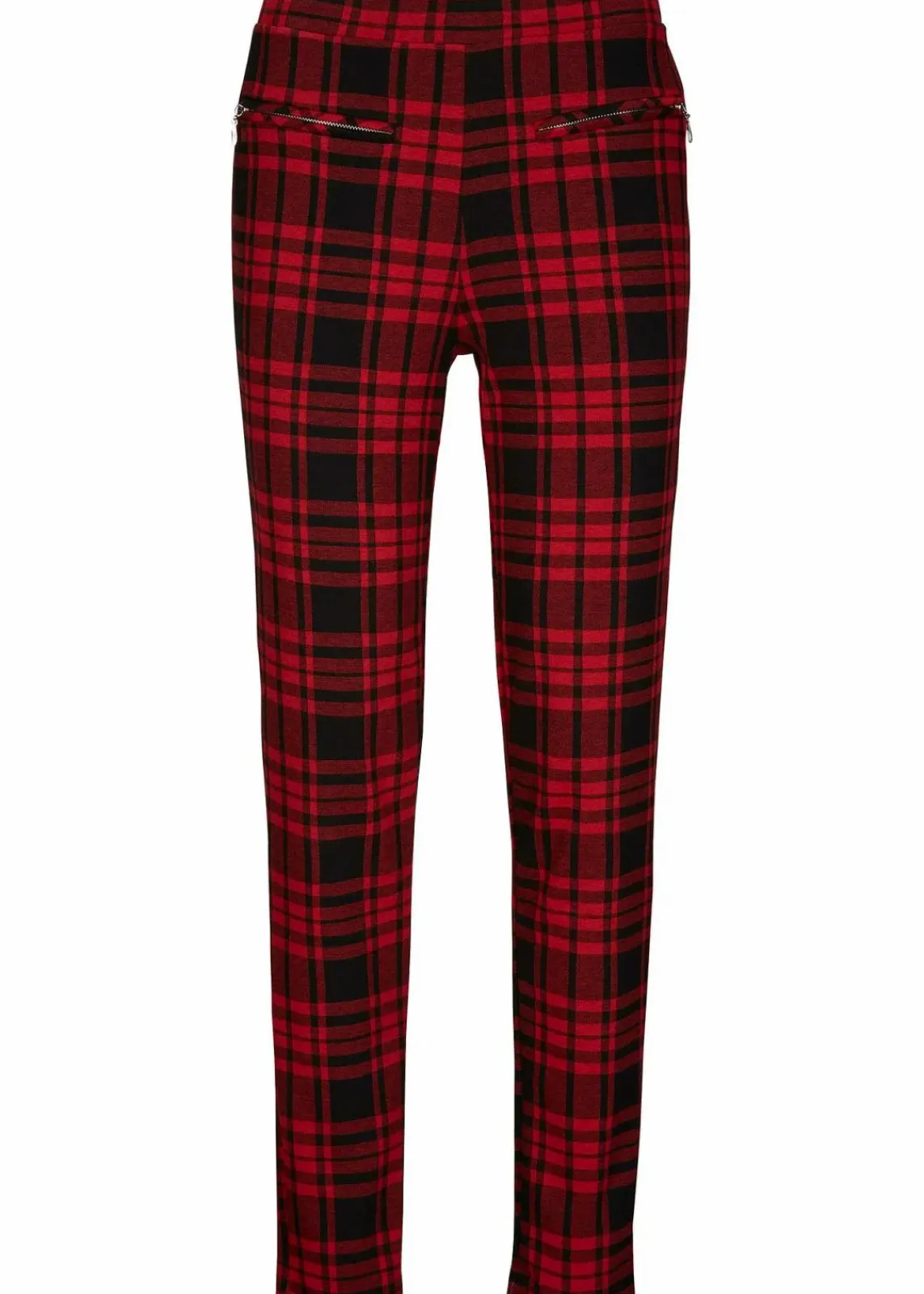 bonprix Bekleidung·Kleider|Hosen^Jersey-Hose granatrot/schwarz kariert