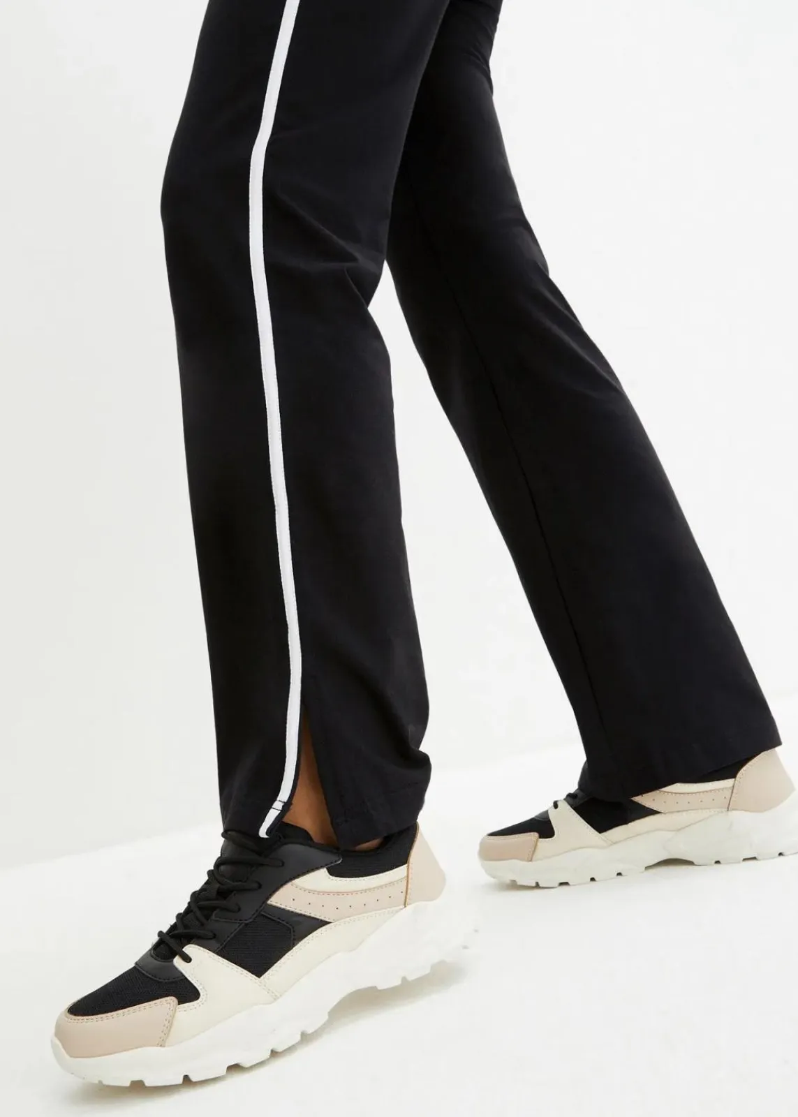 bonprix Bekleidung·Röcke|Bekleidung·Kleider^Jersey-Hose aus Baumwolle mit Stretch schwarz