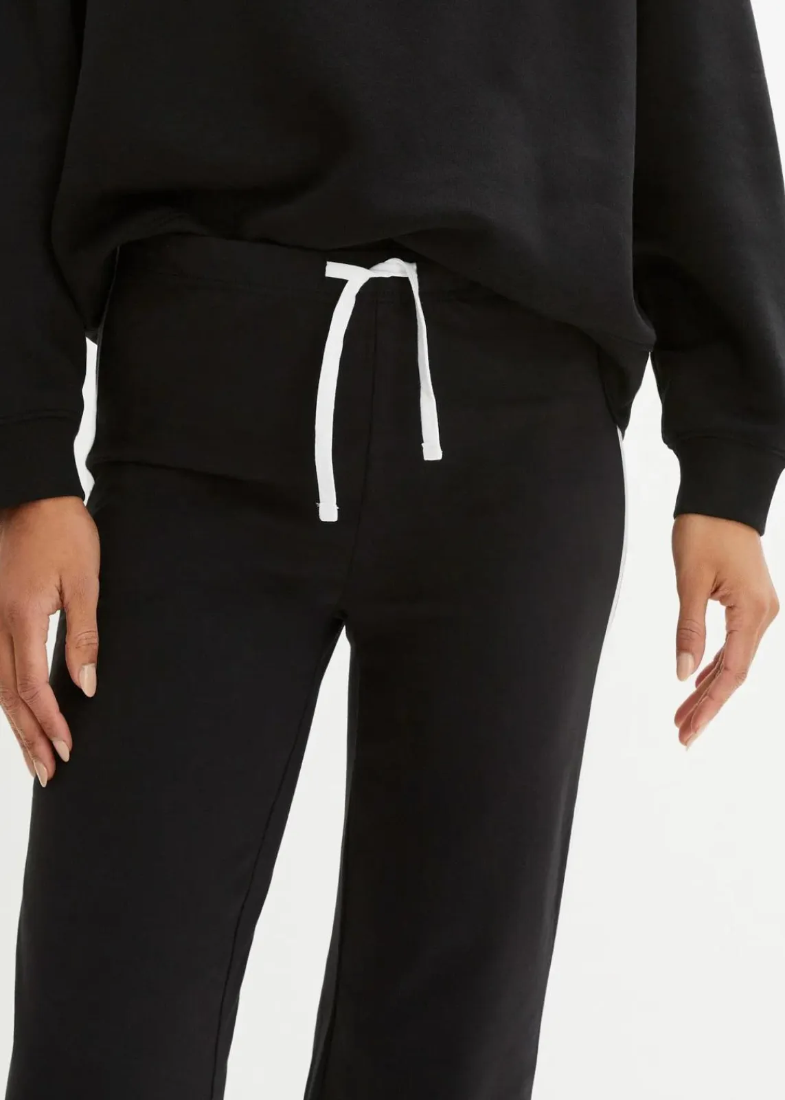 bonprix Bekleidung·Röcke|Bekleidung·Kleider^Jersey-Hose aus Baumwolle mit Stretch schwarz
