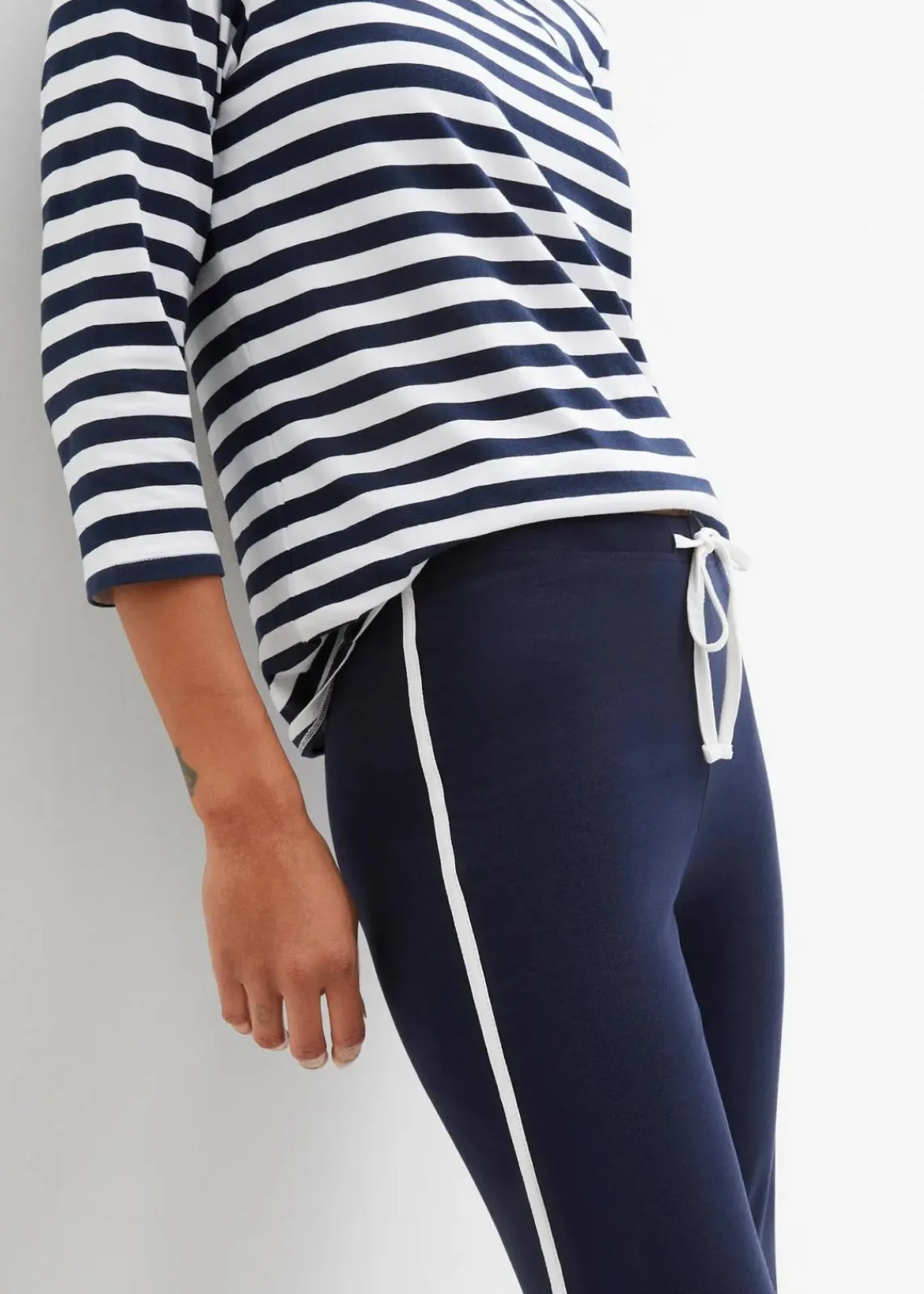 bonprix Hosen|Basics^Jersey-Hose aus Baumwolle mit Stretch dunkelblau
