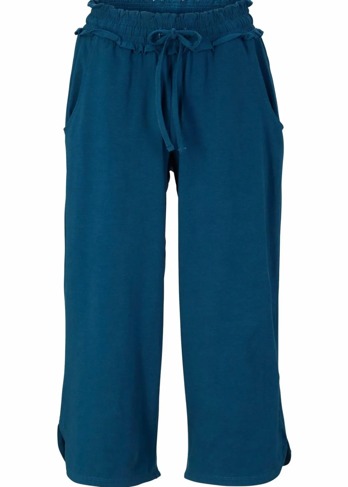 bonprix Hosen^Jersey-Hose aus Baumwoll-Mix blaupetrol