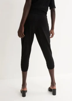 bonprix Bekleidung·Kleider|Hosen^Jersey-Hose aus Baumwoll-Mix schwarz