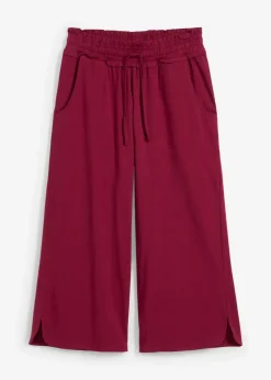 bonprix Hosen^Jersey-Hose aus Baumwoll-Mix rhododendronrot