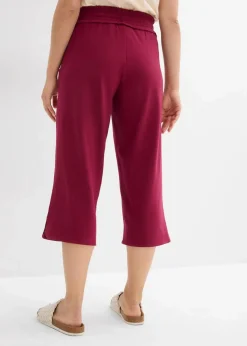 bonprix Hosen^Jersey-Hose aus Baumwoll-Mix rhododendronrot