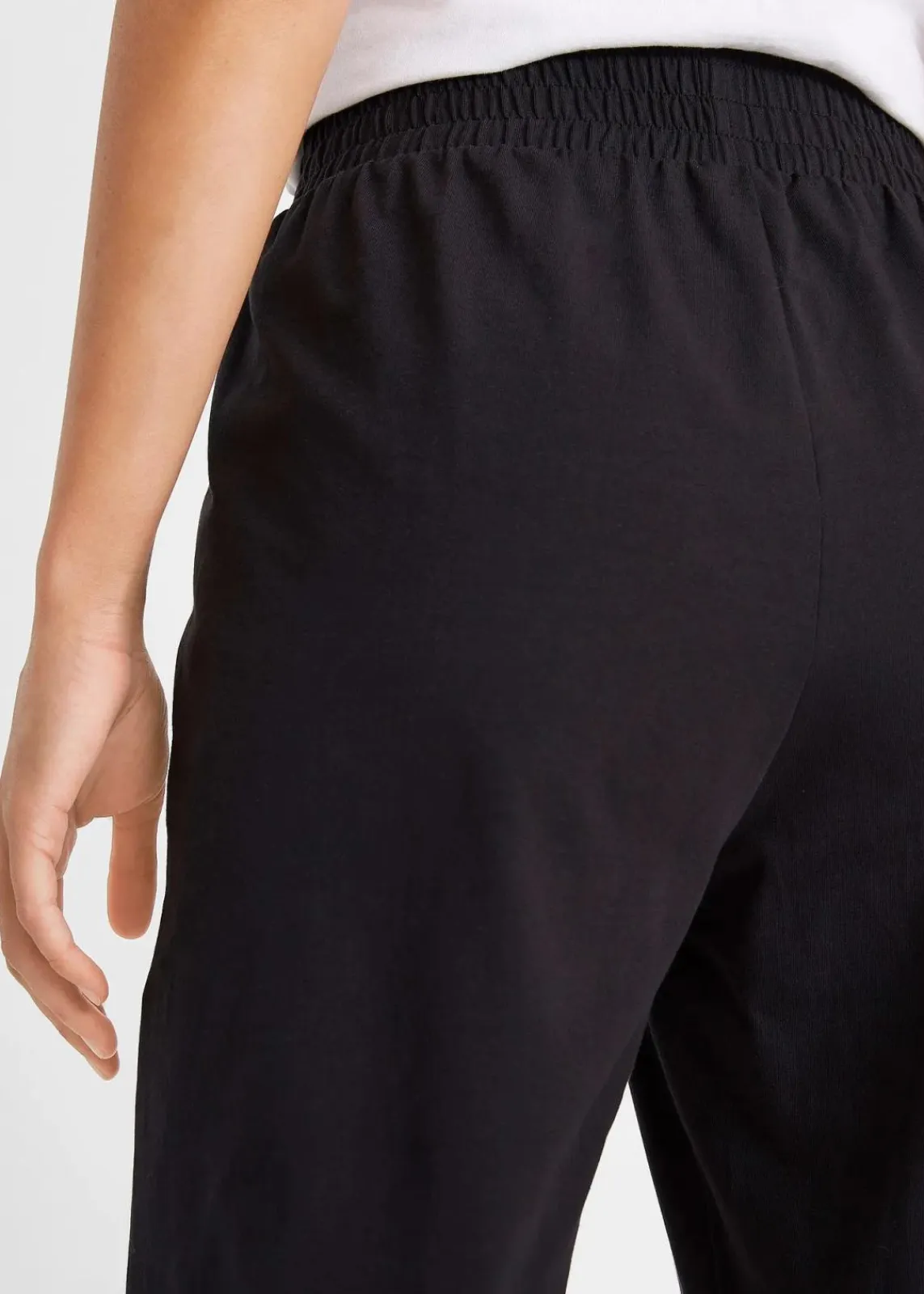 bonprix Bekleidung·Kleider|Hosen^Jerseyhose aus Baumwoll-Mix schwarz