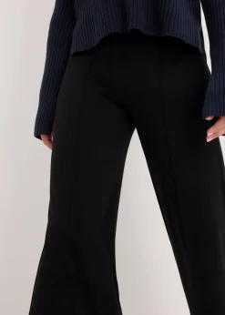 bonprix Bekleidung·Blusen & Tuniken|Bekleidung·Kleider^Jersey-Hose aus bequemen Punto di Roma schwarz