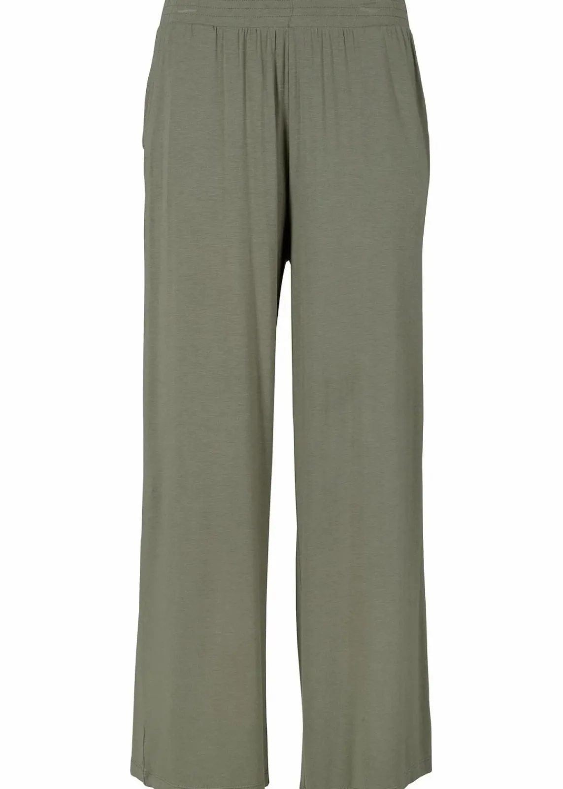 bonprix Hosen|Nachhaltigere Materialien^Jersey-Hose aus fließendem Viskose-Mix, 7-8-Länge oliv