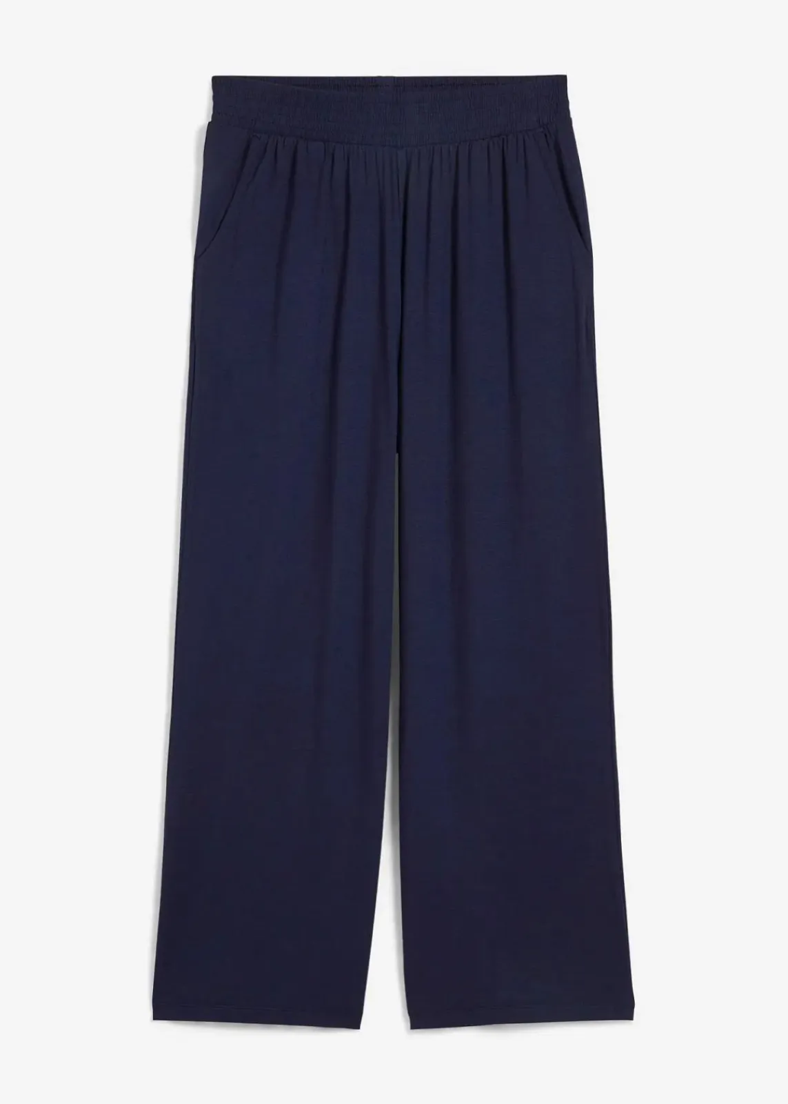 bonprix Hosen|Nachhaltigere Materialien^Jersey-Hose aus fließendem Viskose-Mix, 7-8-Länge dunkelblau