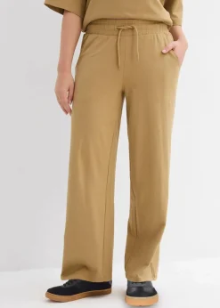 bonprix Hosen|Zweiteiler & Sets^Jersey-Hose aus Interlock khakibraun