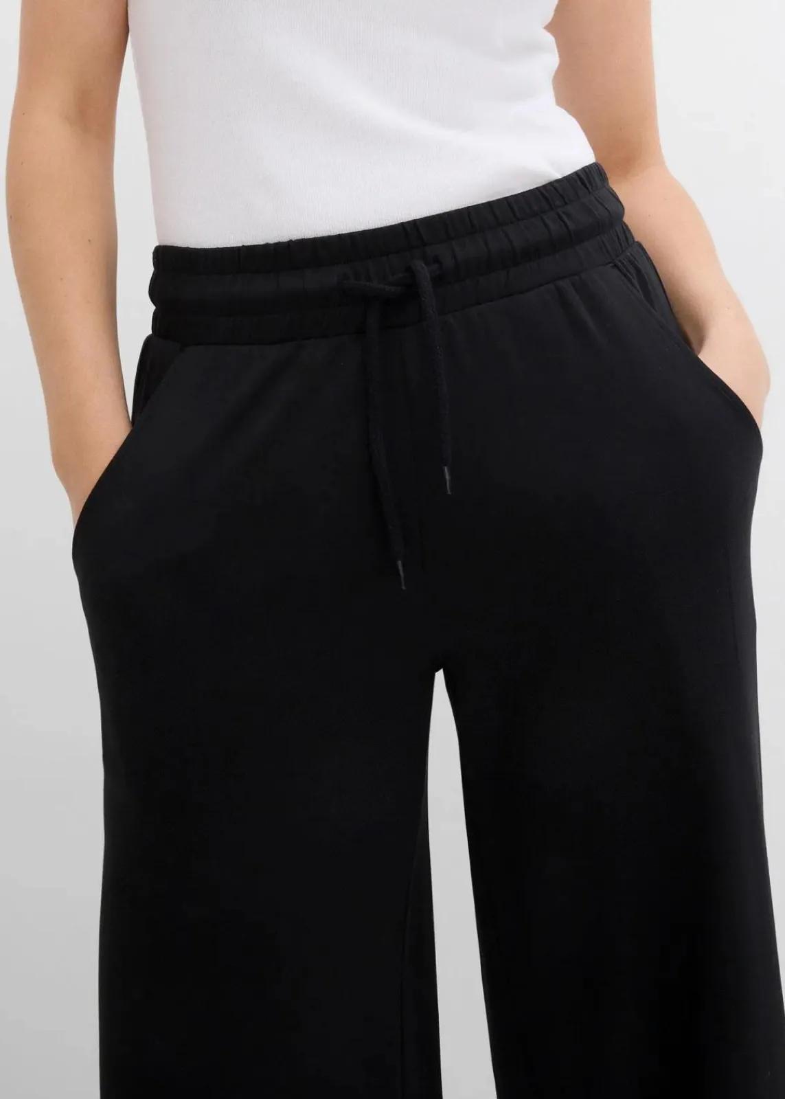 bonprix Hosen|Zweiteiler & Sets^Jersey-Hose aus Interlock schwarz