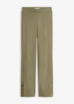 bonprix Hosen|Bekleidung·Kleider^Jersey-Hose aus Punto di Roma oliv