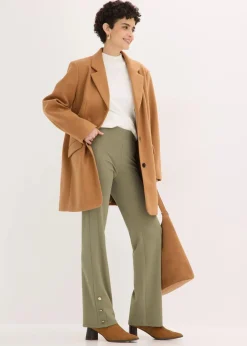 bonprix Hosen|Bekleidung·Kleider^Jersey-Hose aus Punto di Roma oliv