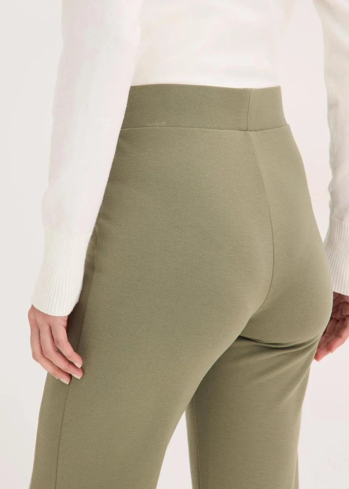 bonprix Hosen|Bekleidung·Kleider^Jersey-Hose aus Punto di Roma oliv