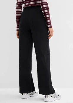 bonprix Bekleidung·Kleider|Hosen^Jersey-Hose aus Rippe (2er Pack) schwarz/schwarz
