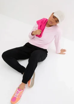 bonprix Bekleidung·Kleider|Hosen^Jersey-Hose aus softer Viskose schwarz