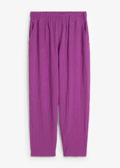 bonprix Hosen|Bekleidung·Kleider^Jersey-Hose aus Strukturmaterial pfingstrose